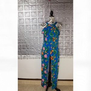 Ups & Downs  Floral Halter Neck Swim Cover Up